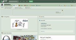 Desktop Screenshot of nottheface.deviantart.com