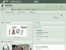 Tablet Screenshot of nottheface.deviantart.com