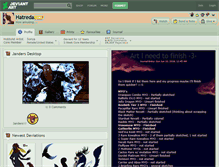 Tablet Screenshot of hatreda.deviantart.com