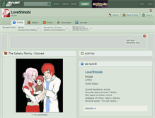 Tablet Screenshot of loveshinobi.deviantart.com