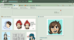 Desktop Screenshot of critterinvasion.deviantart.com