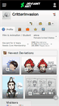 Mobile Screenshot of critterinvasion.deviantart.com