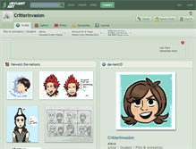 Tablet Screenshot of critterinvasion.deviantart.com
