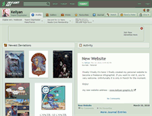 Tablet Screenshot of kellyan.deviantart.com