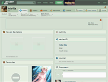 Tablet Screenshot of lola-lita.deviantart.com