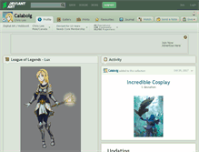 Tablet Screenshot of calabolg.deviantart.com