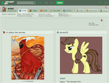 Tablet Screenshot of entei.deviantart.com