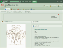 Tablet Screenshot of demolition-lover-666.deviantart.com
