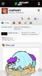 Mobile Screenshot of coalheart.deviantart.com