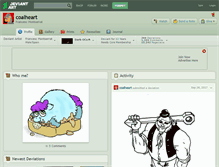 Tablet Screenshot of coalheart.deviantart.com