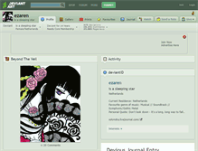 Tablet Screenshot of ezaren.deviantart.com