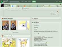 Tablet Screenshot of cornissa.deviantart.com