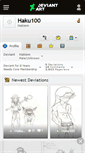 Mobile Screenshot of haku100.deviantart.com