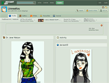 Tablet Screenshot of linneakou.deviantart.com