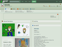 Tablet Screenshot of noirette.deviantart.com