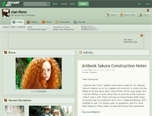 Tablet Screenshot of cian-fionn.deviantart.com