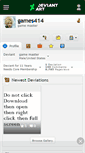 Mobile Screenshot of games414.deviantart.com