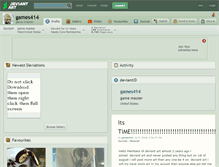 Tablet Screenshot of games414.deviantart.com