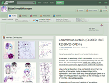 Tablet Screenshot of bittersweetnitemare.deviantart.com