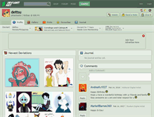 Tablet Screenshot of dettsu.deviantart.com