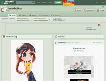 Tablet Screenshot of haraldhubbu.deviantart.com