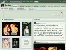 Tablet Screenshot of diggyliggy.deviantart.com
