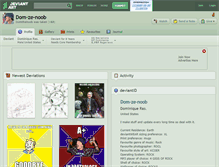Tablet Screenshot of dom-ze-noob.deviantart.com