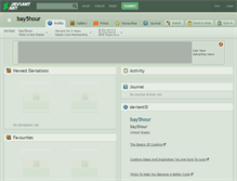 Tablet Screenshot of bay5hour.deviantart.com