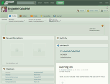 Tablet Screenshot of erulastiel-caladhiel.deviantart.com