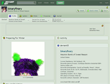 Tablet Screenshot of binaryfinary.deviantart.com