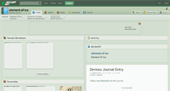 Desktop Screenshot of element-of-ice.deviantart.com