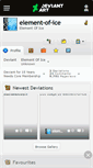 Mobile Screenshot of element-of-ice.deviantart.com