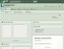 Tablet Screenshot of element-of-ice.deviantart.com