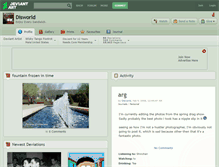Tablet Screenshot of disworld.deviantart.com