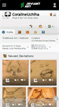 Mobile Screenshot of coralineuchiha.deviantart.com