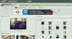 Desktop Screenshot of blackice-wolf.deviantart.com