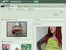 Tablet Screenshot of cecioo.deviantart.com