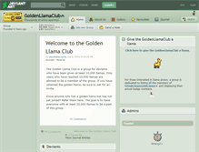 Tablet Screenshot of goldenllamaclub.deviantart.com