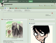 Tablet Screenshot of fahrenheit420.deviantart.com
