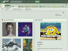 Tablet Screenshot of antikku.deviantart.com