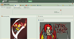 Desktop Screenshot of dark1992.deviantart.com