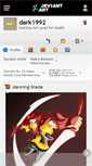 Mobile Screenshot of dark1992.deviantart.com
