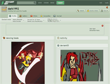 Tablet Screenshot of dark1992.deviantart.com