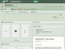 Tablet Screenshot of fakedexplz.deviantart.com