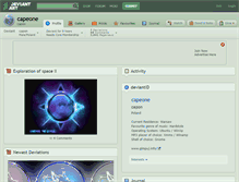 Tablet Screenshot of capeone.deviantart.com
