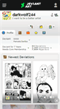 Mobile Screenshot of darkwolf244.deviantart.com