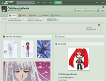 Tablet Screenshot of chibivampirepanda.deviantart.com