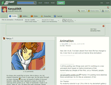 Tablet Screenshot of kenyu05kr.deviantart.com