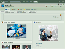 Tablet Screenshot of lameninja.deviantart.com