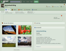 Tablet Screenshot of dementedviking.deviantart.com